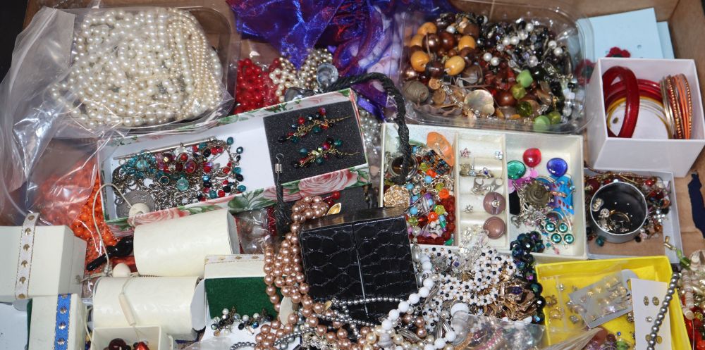 A large quantity of costume jewellery